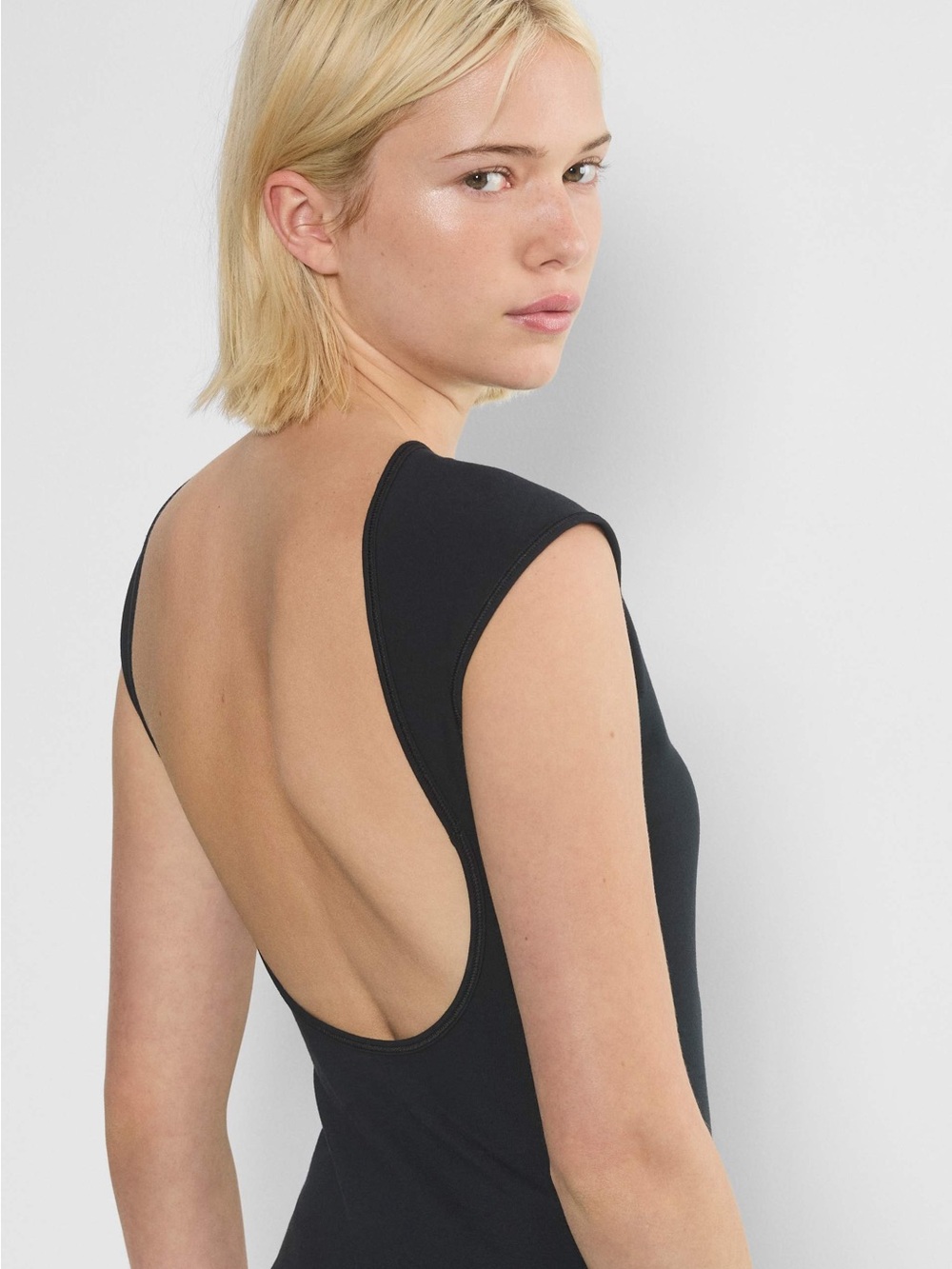 TNA Hold-it Times Black Scoop-Back Tank Top